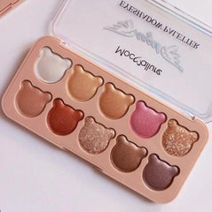 10 Shades Matte And Glitter Eyeshadow Palette