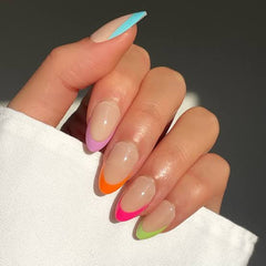 Lucky Charm French Tips 🌈