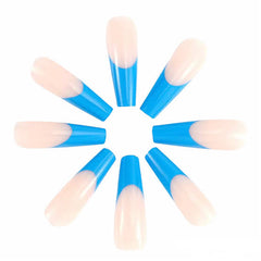 Xerling Blue Coffin Nails Tips💙