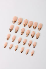 FRENCH LEOPARD PRESS ON NAILS.