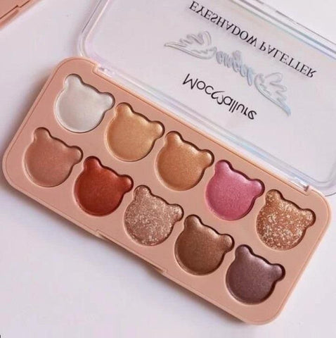 10 Shades Matte And Glitter Eyeshadow Palette