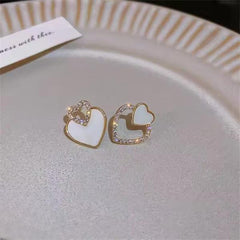 Beautiful Korean Heart Shape Zircon Earrings