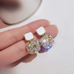 Fashion Rhinestone Square Earrings For Women