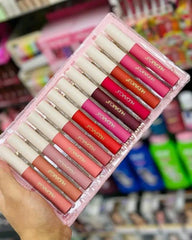 High Pigmented Velvet Gloss Lip Gloss - 6 Pcs Multicolor Collection