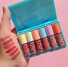Glossy Finish Lip Gloss - Pack of 6 for Luscious Lips